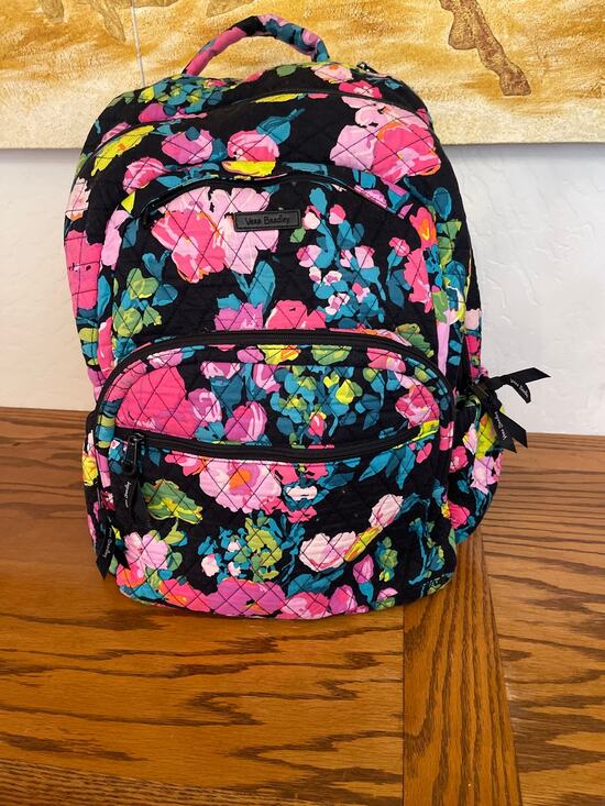 Vera Bradley Handbags - Vera Bradley, large floral quilted backpack